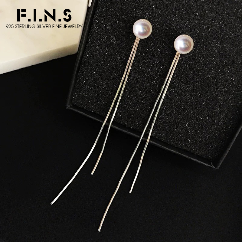 F.I.N.S 925 Silver Earrings Fo - Freshwater Line recension och pris