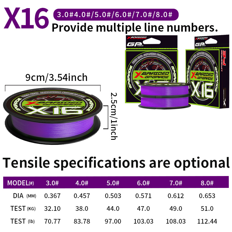 16-strand PE line, suitable fo - Copolymer Line recension och pris